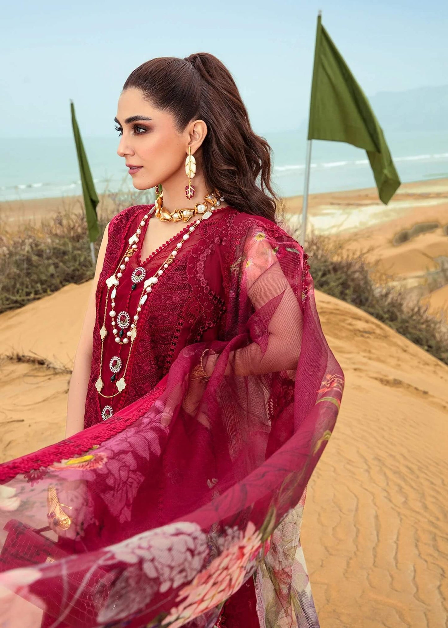 Luxury Chicken Kari Embroidered Lawn Dress 3 piece Unstitched