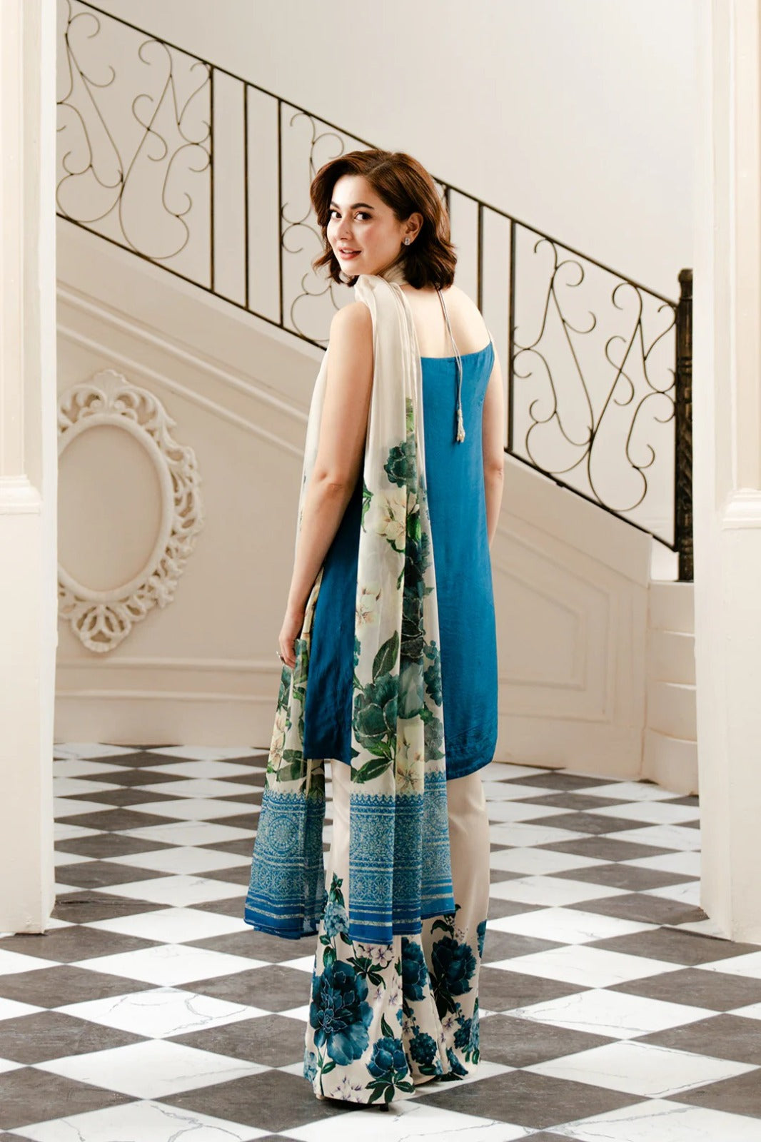 Luxury Silk Dress Unstiched 3 Piece - Party Wear