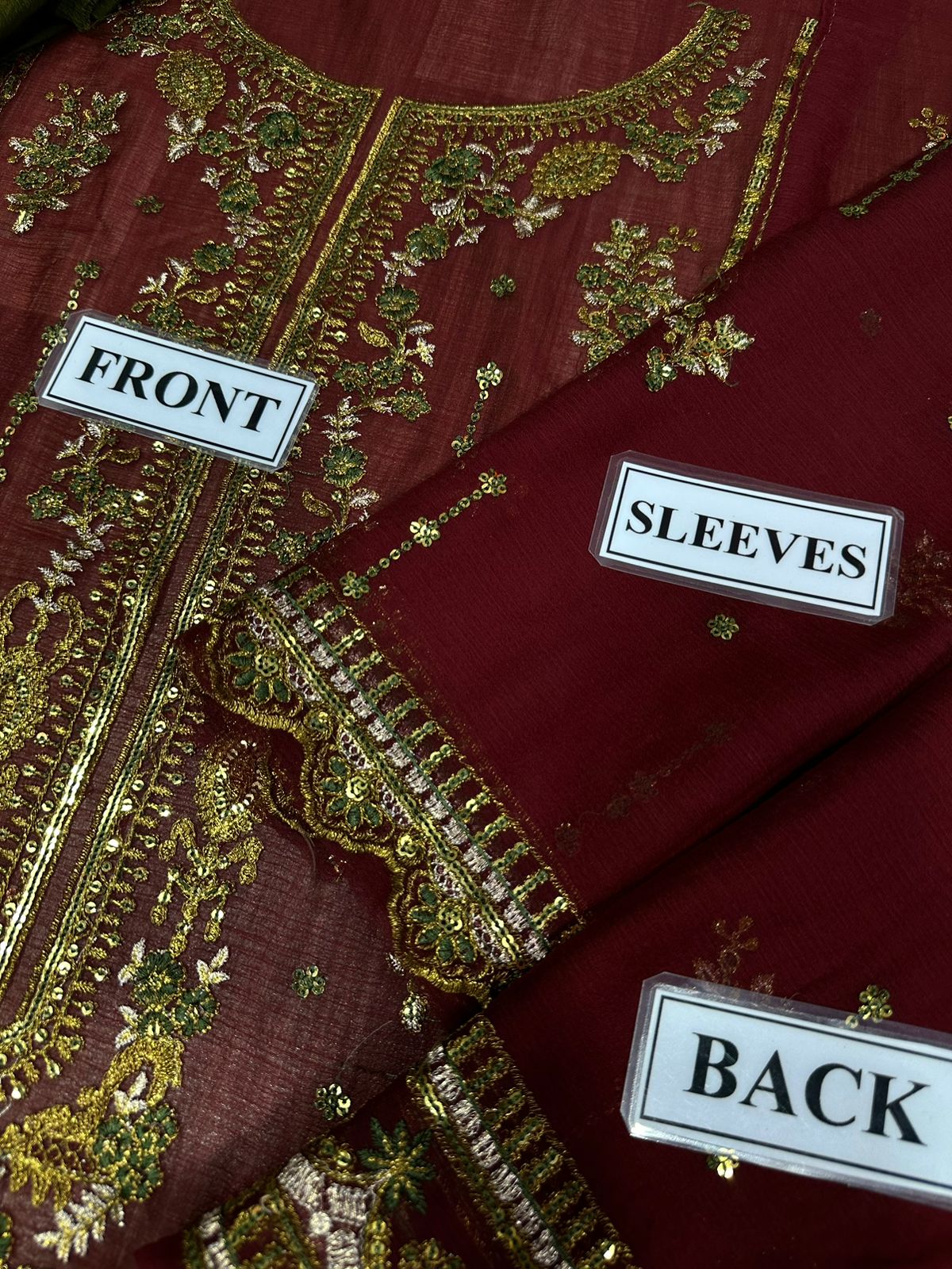 Asim Jofa - Embroidered Chiffon 3 Piece Unstitched Suit AJ-24-Party Wear