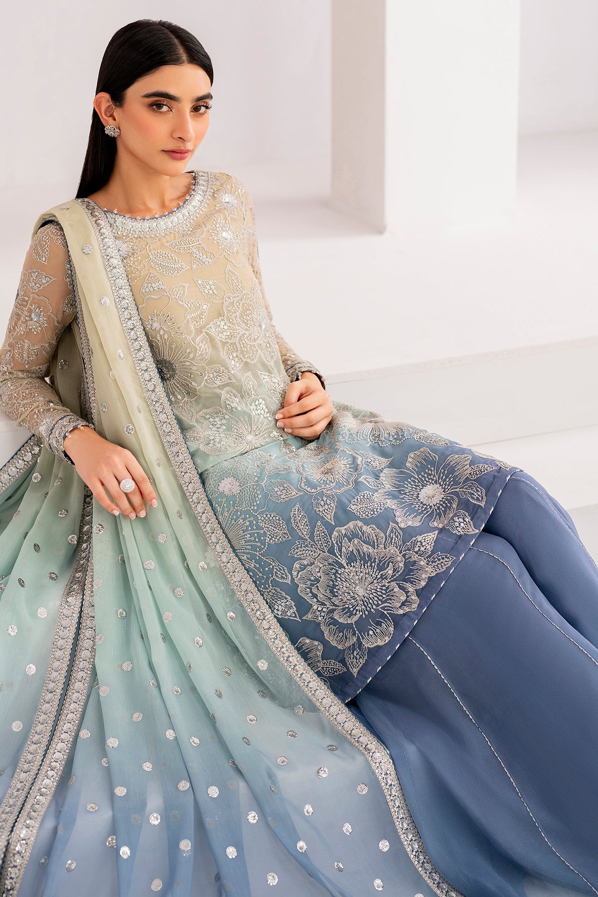 Chiffon Tie N Die 4 Piece Unstitched Dress- UC-3052