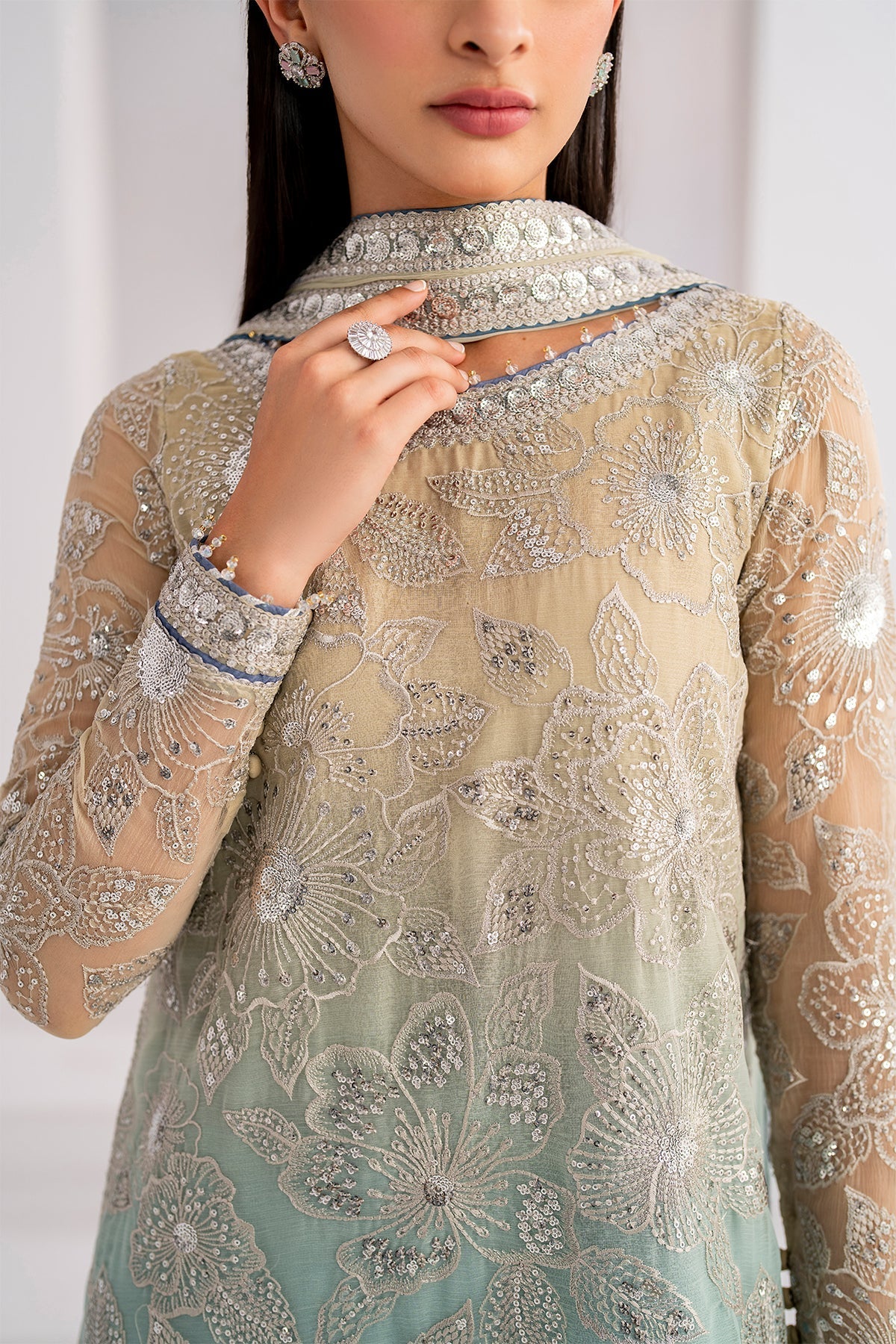 Chiffon Tie N Die 4 Piece Unstitched Dress- UC-3052