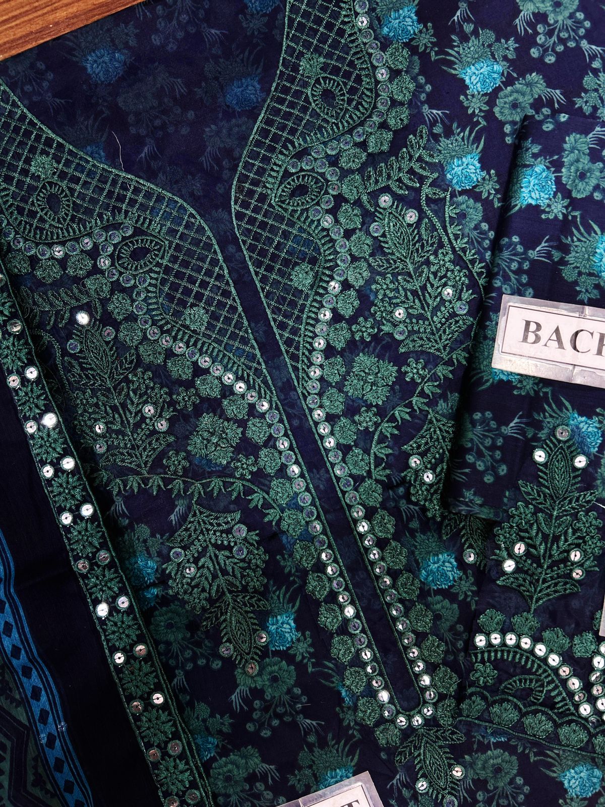 Mohagni - Luxury Lawn Embroidered 3 Piece Unstitched - BLS-55