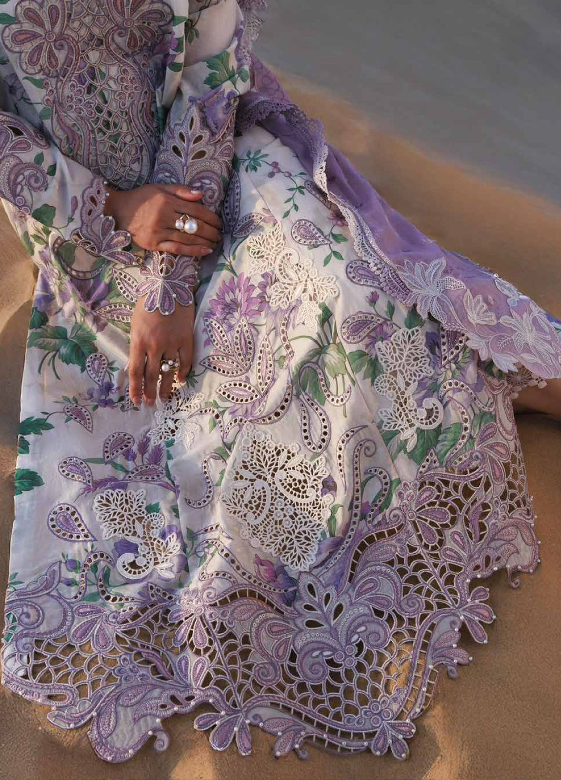 Nureh Embroidered Lawn 3 Piece Unstitched Suit NL-WM-NE-231