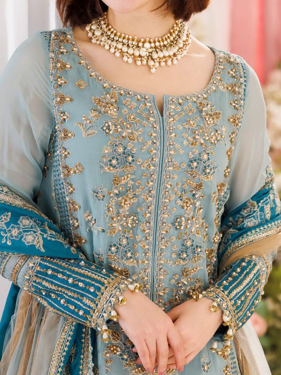 Luxury Chiffon Collection 3 Piece Unstitched