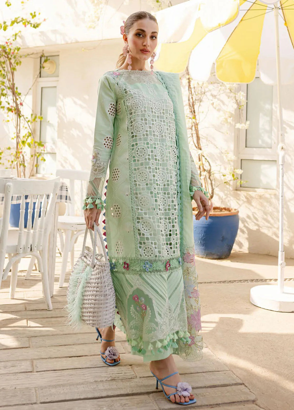 Pista Chicken Embroidered Lawn 3 Piece Unstitched Dress