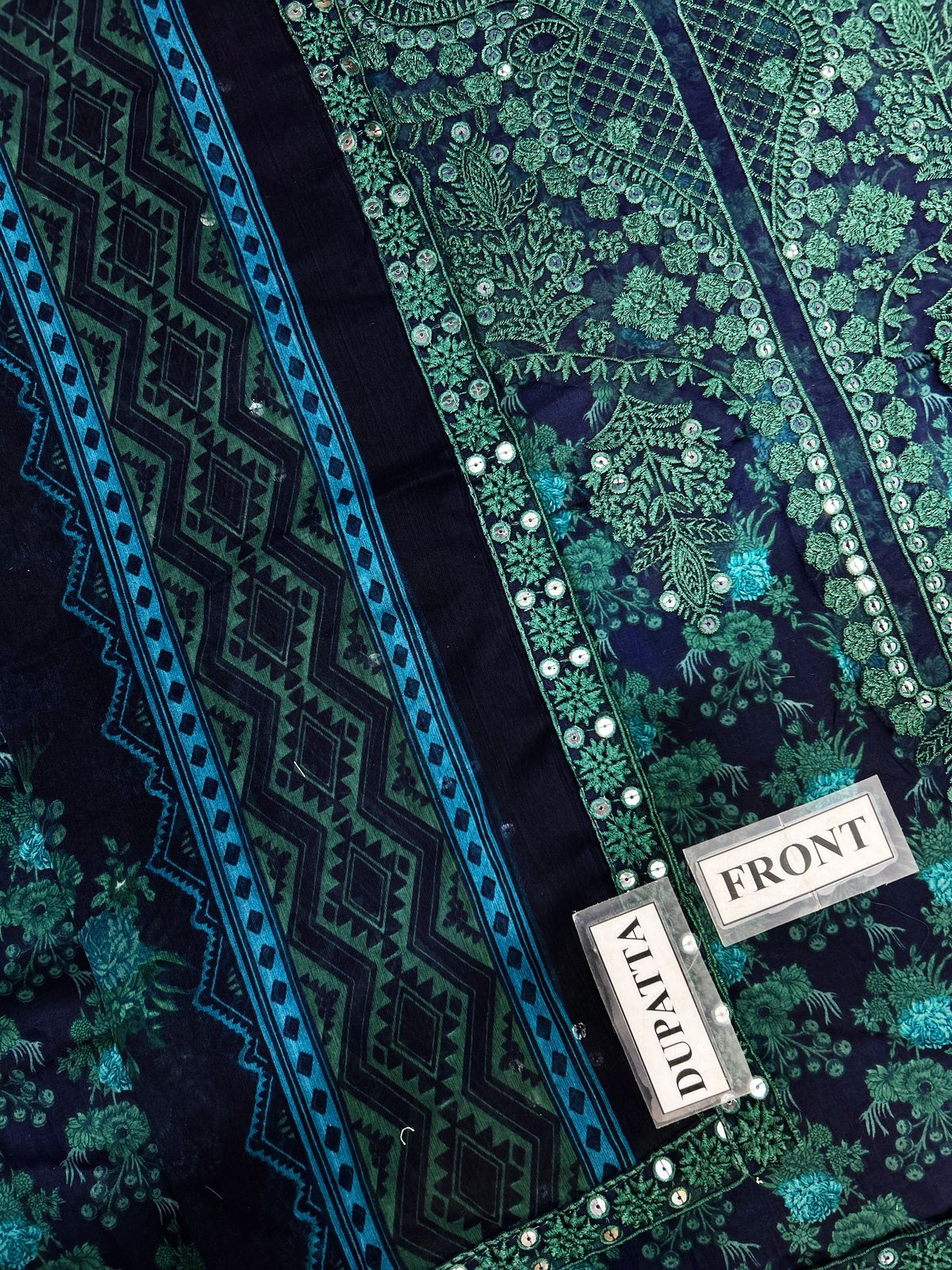 Mohagni - Luxury Lawn Embroidered 3 Piece Unstitched - BLS-55